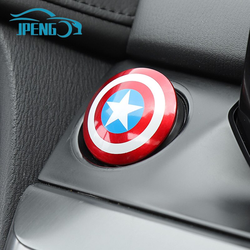 Power Up Your Drive with Our Superhero-Inspired Ignition Button Cover!